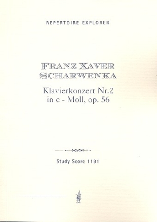 Konzert c-Moll op.56 Nr.2 fr Klavier und Orchester Studienpartitur