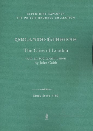 The Cries of London Fantasie für Chor und Orchester Studienpartitur