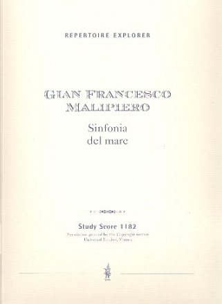 Sinfonia del mare fr Orchester Studienpartitur (1887)