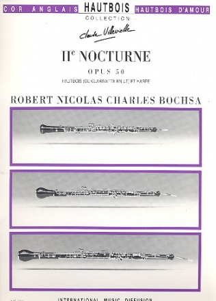 Nocturne fa majeur no.2 op.50 pour hautbois (clarinette) et harpe (piano)