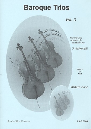 Baroque Trios Band 3 fr 3 Violoncelli Partitur und Stimmen