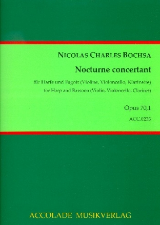 Nocturne concertante Es-Dur op.70,1 fr Violine und Harfe