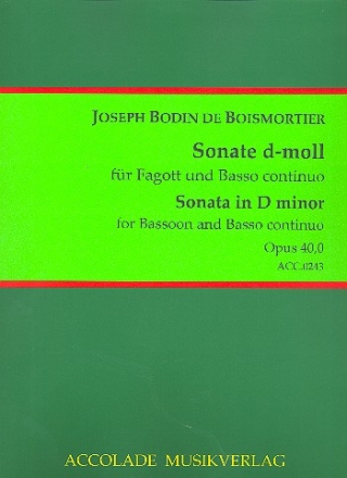 Sonate d-Moll op.40,1  fr Fagott und Bc