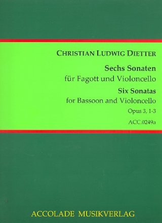 6 Sonaten op.3 Band 1 (Nr.1-3) fr Fagott und Violoncello