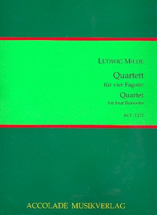 Quartett für 4 Fagotte Partitur und Stimmen