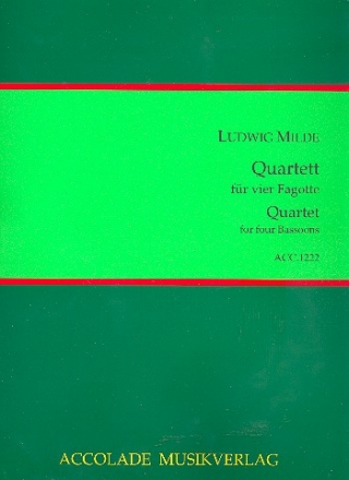 Quartett fr 4 Fagotte Partitur und Stimmen