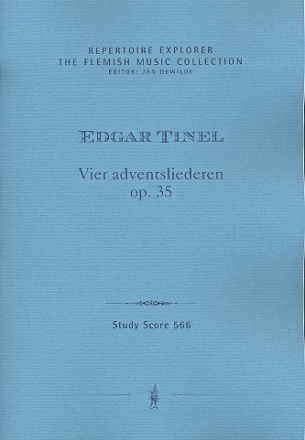 4 Adventsliederen op.35 fr gem Chor und Orchester Studienpartitur (dt/nl)