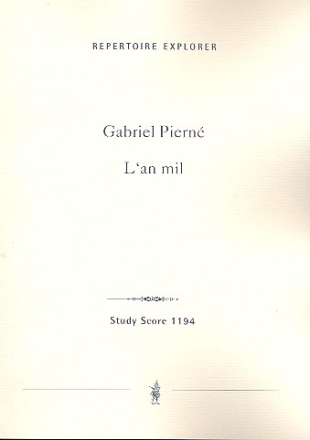 L'an mil fr gem Chor und Orchester Studienpartitur
