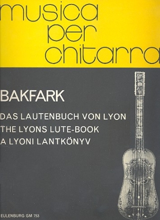 Das Lautenbuch von Lyon fr Gitarre