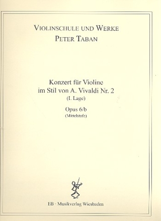Konzert im Stil von A. Vivaldi Nr.2 op.6b fr Violine und Klavier