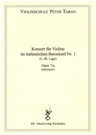Konzert im italienischen Barockstil Nr.1 op.7a fr Violine und Klavier