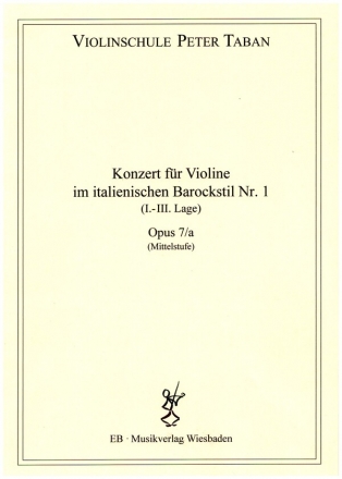 Konzert im italienischen Barockstil Nr.1 op.7a fr Violine und Klavier