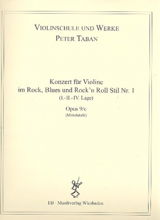 Konzert im Rock-, Blues- und Rock'n'Roll-Stil Nr.1, op.9c  fr Violine und Klavier