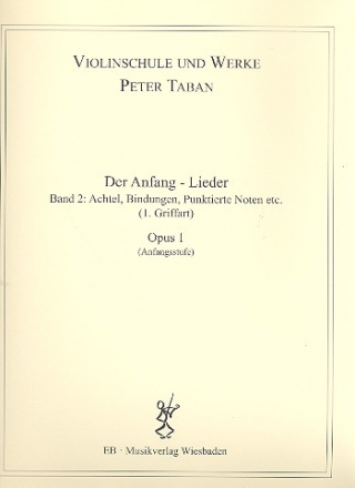 Schule op.1 - Der Anfang - Lieder Band 2 fr Violine