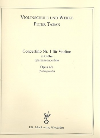 Concertino C-Dur Nr.1 op.4a fr Violine und Klavier