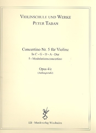 Concertino Nr.5 op.4e fr Violine und Klavier