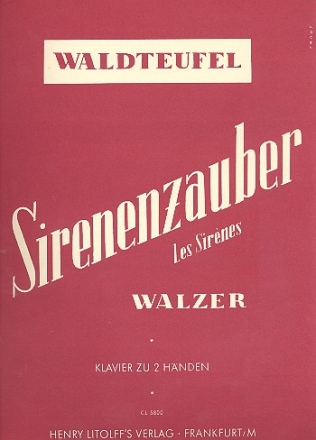 Sirenenzauber op.154: fr Klavier