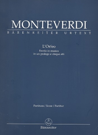 L'Orfeo für Soli, Chor und Orchester Partitur (it)