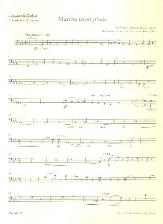 Marche triomphale fr Orgel und Blechblser (Posaunenchor) Posaune 2 in C