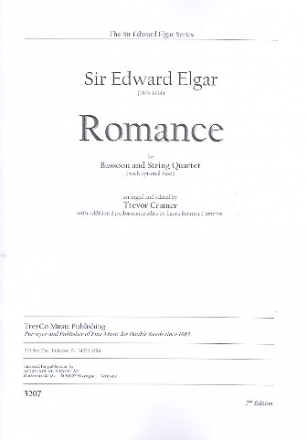 Romance for bassoon and string quartet (bass ad lib) score and parts