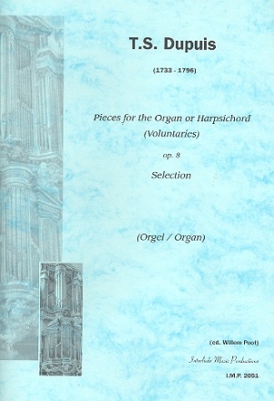 Pieces op.8 (Selections) for organ