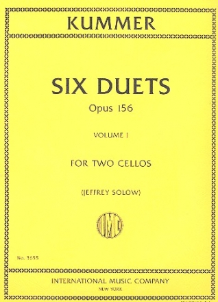 6 Duets op.156 vol.1 (nos.1-3) for 2 cellos score