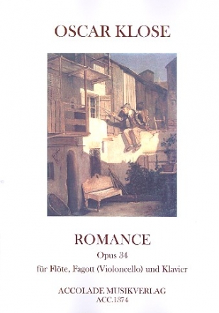 Romance op.34 fr Flte, Fagott (Violoncello) und Klavier Partitur und Stimmen