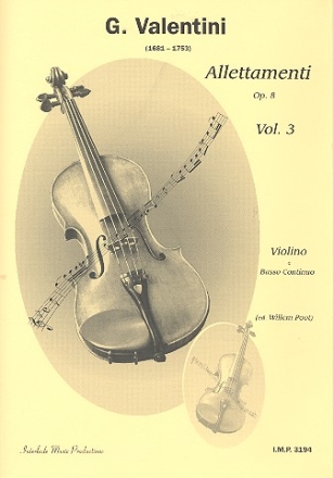 Allettamenti op.8 vol.3 fr Violine und Bc