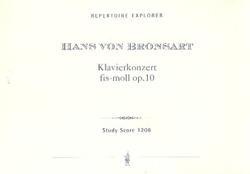 Konzert fis-moll op.10 fr Klavier und Orchester Studienpartitur