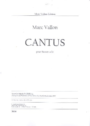 Cantus for bassoon