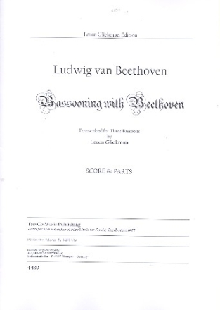 Bassooning with Beethoven for 3 bassoons score and parts