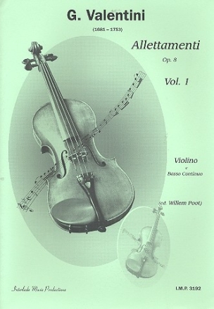 Allettamenti op.8 vol.1 (nos.1-4) for violin and Bc