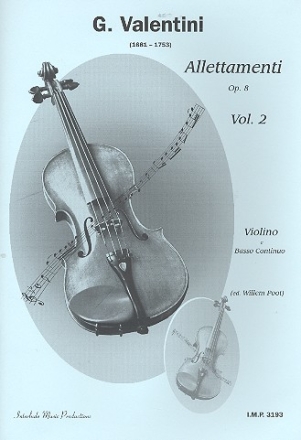 Allettamenti op.8 vol.2 (nos.5-8) for violin and Bc