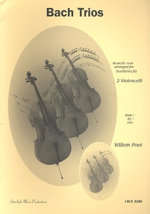 Bach Trios fr 3 Violoncelli Partitur und Stimmen
