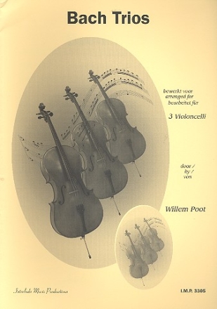 Bach Trios fr 3 Violoncelli Partitur und Stimmen