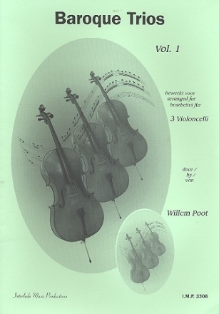 Baroque Trios Band 1 fr 3 Violoncelli Partitur und Stimmen