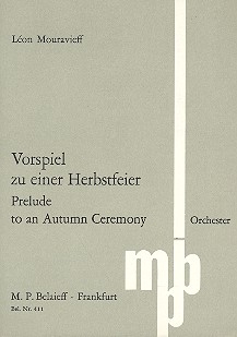 Vorspiel zu einer Herbstfeier fr Orchester Studienpartitur