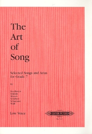 The Art of Song for low voice and piano (dt) Selected songs and arias Grade 7