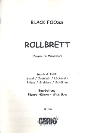 Rollbrett fr Mnnerchor a cappella Partitur