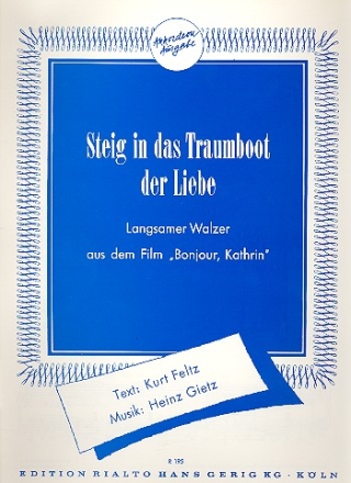 Steig in das Traumboot der Liebe fr Akkordeon mit Text