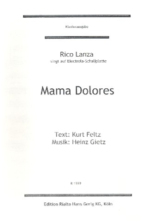 Gietz, Heinz Mama Dolores