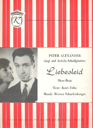 Liebesleid: Einzelausgabe Gesang und Klavier