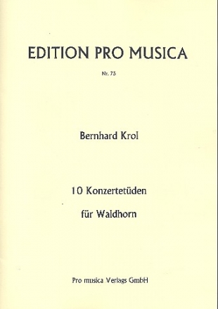 10 Konzertetüden  für Waldhorn