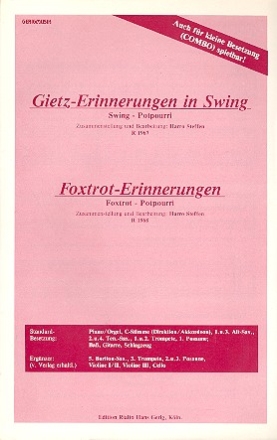 Erinnerungen in Swing: Potpourri fr Salonorchester