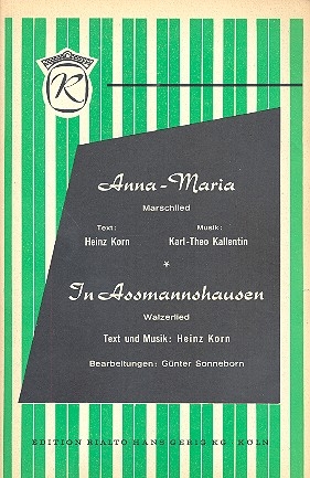 In Assmannshausen  und Anna-Maria: fr Salonorchester