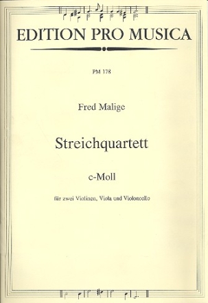 Streichquartett c-Moll Partitur und Stimmen