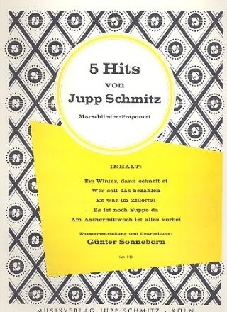 5 Hits von Jupp Schmitz: Potpourri Gesang uind Klavier