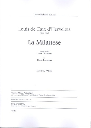 La Milanese for 3 bassoons score and parts