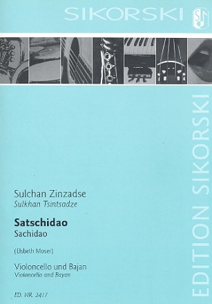 Satschidao  fr Violoncello und Bajan Partitur und Stimmen