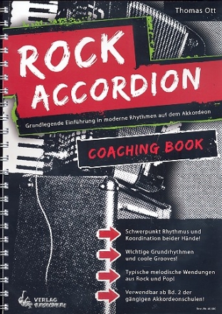 Rock Accordion Coaching Book Grundlegende Einfhrung in moderne Rhythmen auf dem Akkordeon